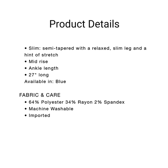 Loft Tapered Pull On Pants In Windowpane Brushed Flannel - Picture 4 of 5